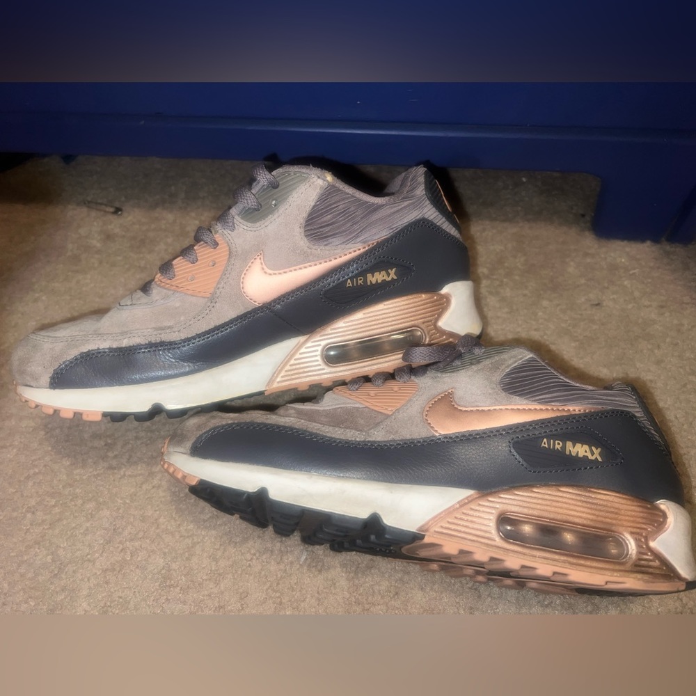 Nike Air Max Sneakers in Gray and Bronze